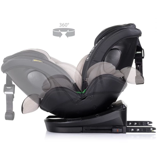 Scaun auto Chipolino Hypnotic I-Size 40-150 cm cu sistem Isofix si sezut rotativ tiramisu Scaun auto Chipolino Hypnotic I-Size 40-150 cm cu sistem Isofix si sezut rotativ tiramisu
