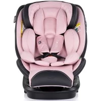 Scaun auto Chipolino Hypnotic I-Size 40-150 cm cu sistem Isofix si sezut rotativ pink marshmallow