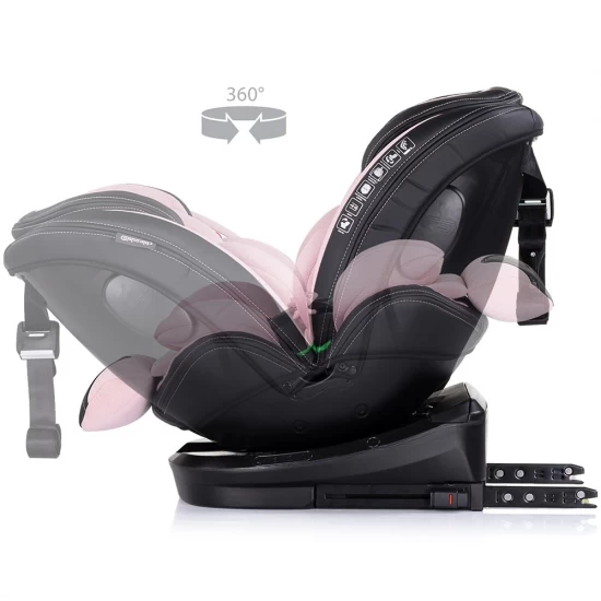 Scaun auto Chipolino Hypnotic I-Size 40-150 cm cu sistem Isofix si sezut rotativ pink marshmallow Scaun auto Chipolino Hypnotic I-Size 40-150 cm cu sistem Isofix si sezut rotativ pink marshmallow