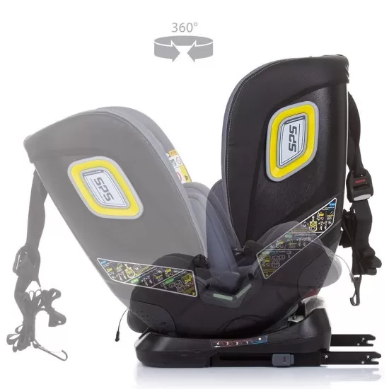 Scaun auto Chipolino Next Gen I-Size 40-150 cm Graphite cu sistem Isofix