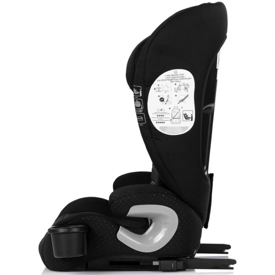 Scaun auto Chipolino Patrol I-Size 100-150 cm cu sistem Isofix Noir