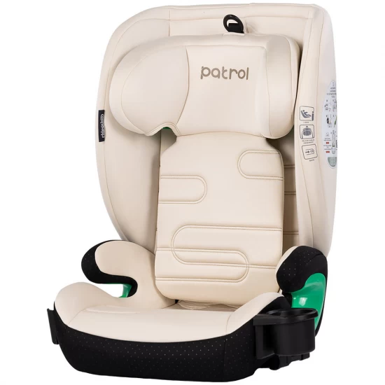Scaun auto Chipolino Patrol I-Size 100-150 cm cu sistem Isofix Cashmere