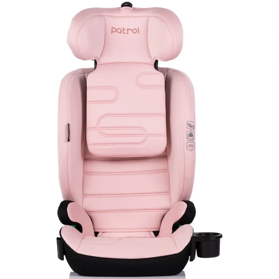 Scaun auto Chipolino Patrol I-Size 100-150 cm cu sistem Isofix Powder Pink