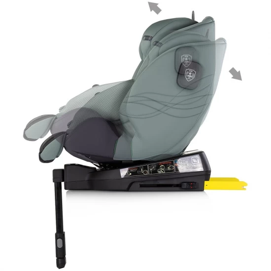 Scaun auto Chipolino Premium I-Size 40-150 cm cu sistem Isofix Basil