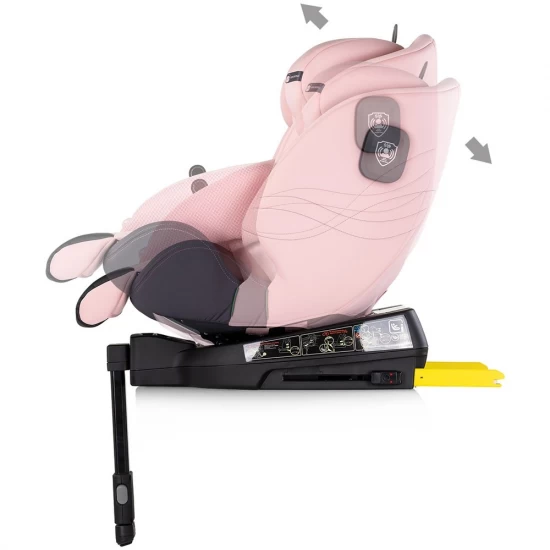 Scaun auto Chipolino Premium I-Size 40-150 cm cu sistem Isofix Pink Marshmallow