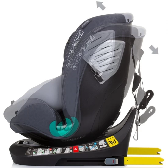 Scaun auto Chipolino Supreme I-Size 40-150 cm cu sistem Isofix Granite Scaun auto Chipolino Supreme I-Size 40-150 cm cu sistem Isofix Granite