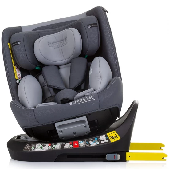 Scaun auto Chipolino Supreme I-Size 40-150 cm cu sistem Isofix Granite Scaun auto Chipolino Supreme I-Size 40-150 cm cu sistem Isofix Granite