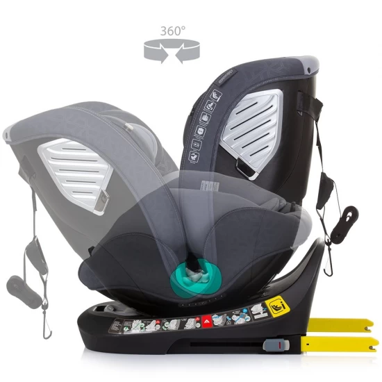 Scaun auto Chipolino Supreme I-Size 40-150 cm cu sistem Isofix Granite Scaun auto Chipolino Supreme I-Size 40-150 cm cu sistem Isofix Granite