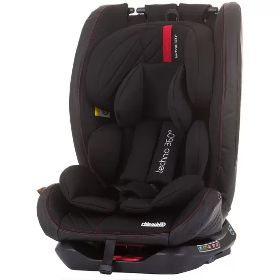 Scaun auto Chipolino Techno 0-36 kg Ebony cu sistem Isofix
