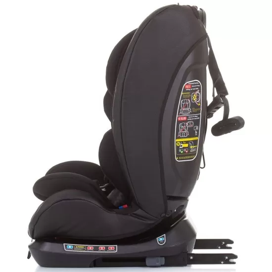 Scaun auto Chipolino Techno 0-36 kg Ebony cu sistem Isofix