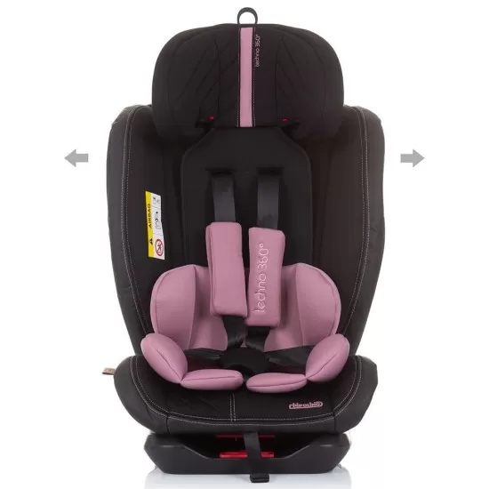 Scaun auto Chipolino Techno 0-36 kg Rose Water cu sistem Isofix