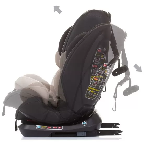 Scaun auto Chipolino Techno 0-36 kg Sand cu sistem Isofix