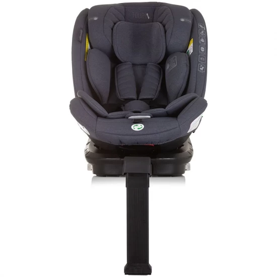 Scaun auto Chipolino Tourino I-Size 40-150 cm Granite cu sistem Isofix