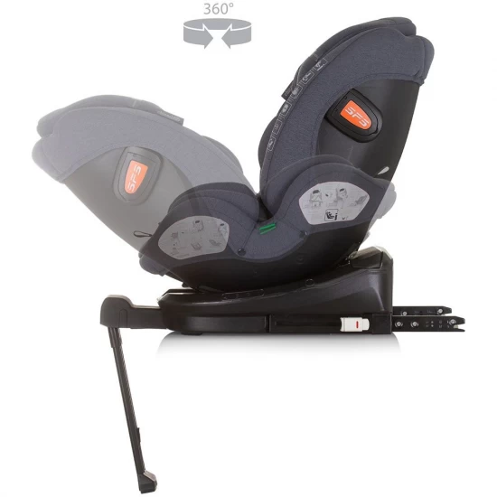 Scaun auto Chipolino Tourino I-Size 40-150 cm Granite cu sistem Isofix