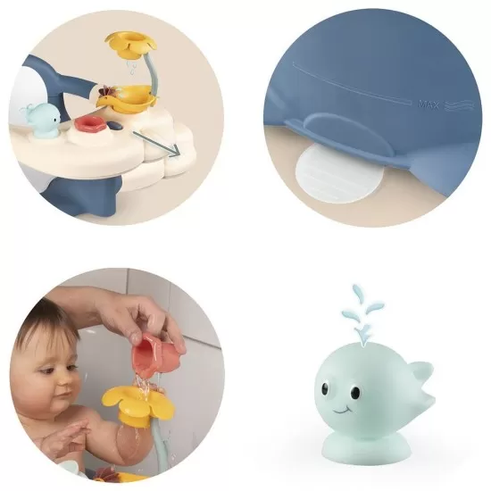 Scaun de baie Smoby Baby Bath Time albastru Scaun de baie Smoby Baby Bath Time albastru