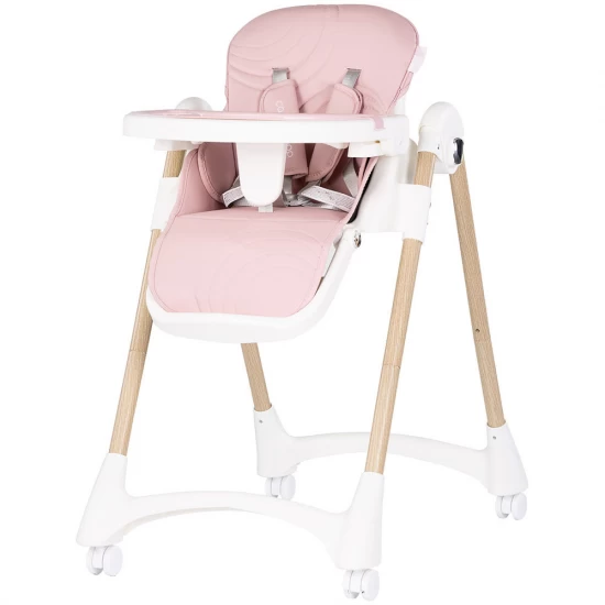 Scaun de masa copii cu spatar reglabil Chipolino Candy Shop Powder Pink