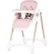 Scaun de masa copii cu spatar reglabil Chipolino Candy Shop Powder Pink