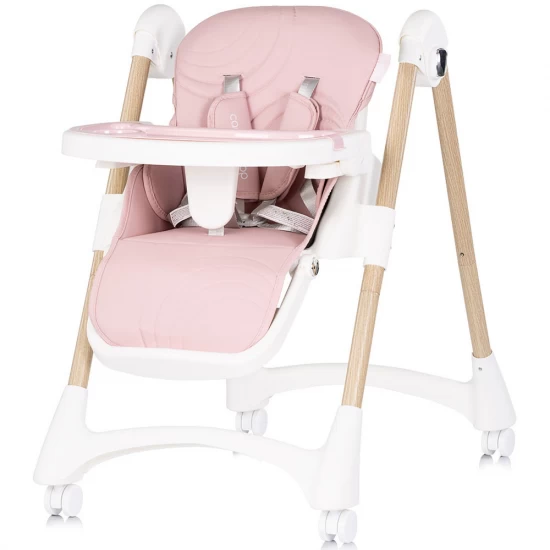 Scaun de masa copii cu spatar reglabil Chipolino Candy Shop Powder Pink