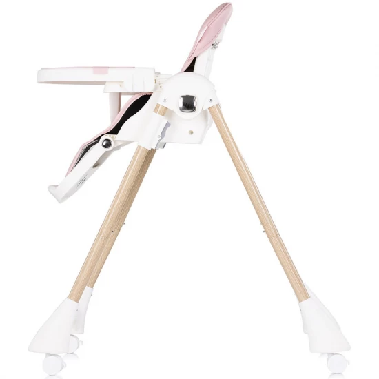 Scaun de masa copii cu spatar reglabil Chipolino Candy Shop Powder Pink