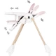 Scaun de masa copii cu spatar reglabil Chipolino Candy Shop Powder Pink
