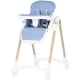 Scaun de masa copii cu spatar reglabil Chipolino Candy Shop Sky Blue