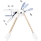 Scaun de masa copii cu spatar reglabil Chipolino Candy Shop Sky Blue