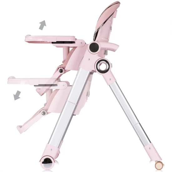 Scaun de masa Chipolino Super Chef 2 in 1 Pink Marshmallow