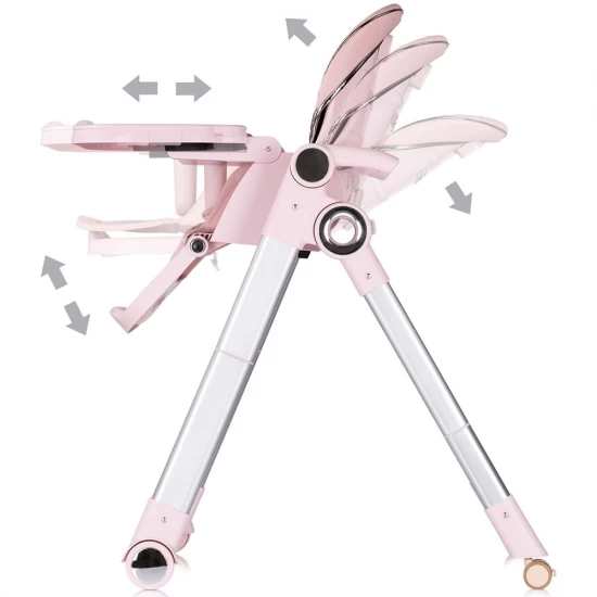 Scaun de masa Chipolino Super Chef 2 in 1 Pink Marshmallow