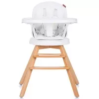 Scaun de masa cu sezut rotativ Chipolino Rotto 3 in 1 Ivory