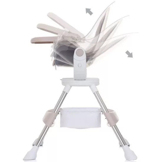 Scaun de masa cu sezut rotativ Chipolino Vision Sand Scaun de masa cu sezut rotativ Chipolino Vision Sand