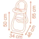 Scaun de masa pentru papusa Smoby Baby Nurse Highchair