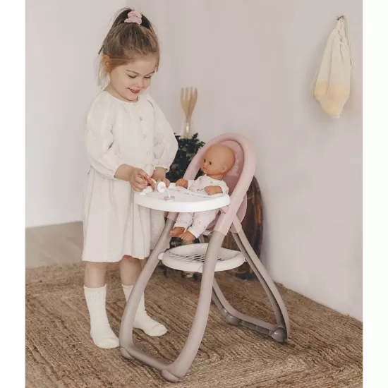 Scaun de masa pentru papusi Smoby Baby Nurse maro Scaun de masa pentru papusi Smoby Baby Nurse maro