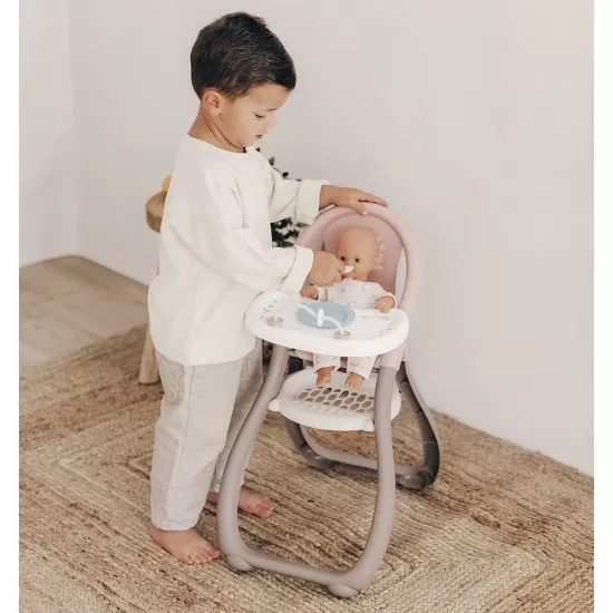 Scaun de masa pentru papusi Smoby Baby Nurse maro Scaun de masa pentru papusi Smoby Baby Nurse maro