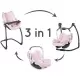 Scaun de masa pentru papusi Smoby Maxi Cosi Quinny 3 in 1 Roz