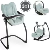 Scaun de masa pentru papusi Smoby Maxi Cosi Quinny 3 in 1 Albastru