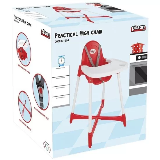 Scaun de masa Pilsan Practical Red Scaun de masa Pilsan Practical Red