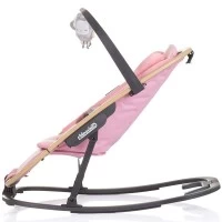 Scaunel balansoar bebelusi Chipolino Senso Pink Marshmallow Wood