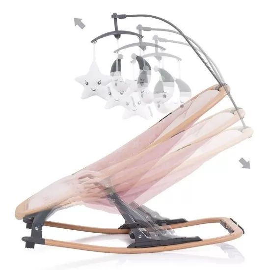 Scaunel balansoar Chipolino Velvet Rose Water Wood Scaunel balansoar Chipolino Velvet Rose Water Wood