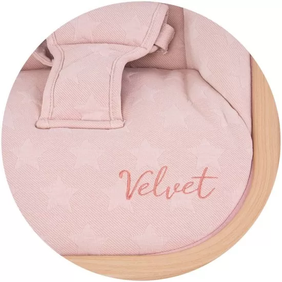 Scaunel balansoar Chipolino Velvet Rose Water Wood Scaunel balansoar Chipolino Velvet Rose Water Wood