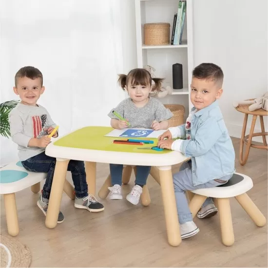 Scaunel cu spatar pentru copii Smoby gri