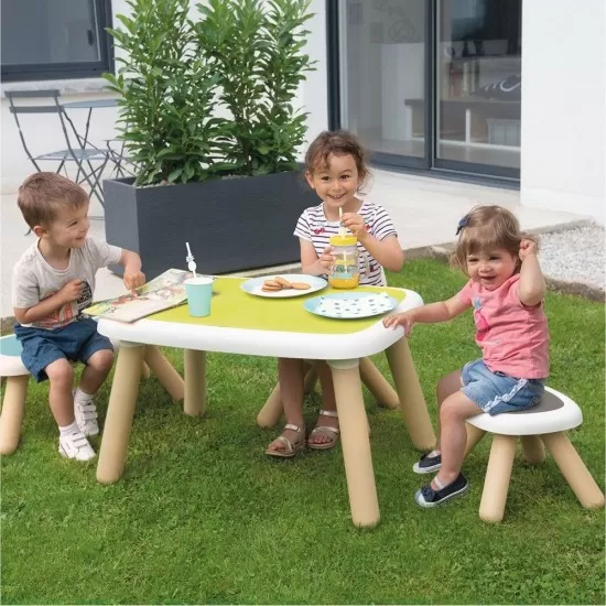 Scaunel cu spatar pentru copii Smoby gri
