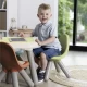 Scaunel cu spatar pentru copii Smoby Life albastru