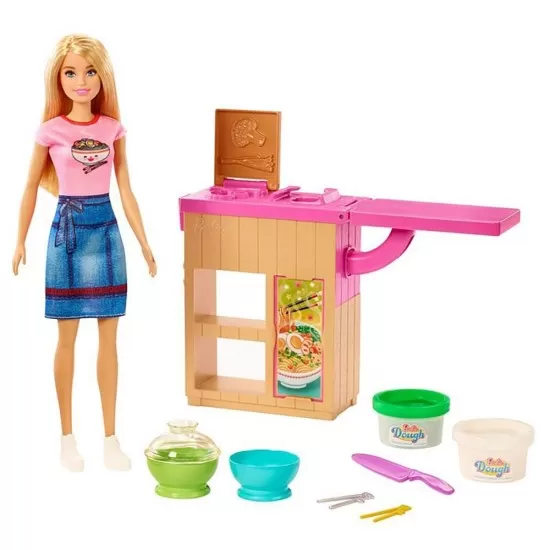 Set Barbie Mattel Cooking and Baking - Pregateste noodles cu papusa si accesorii Set Barbie Mattel Cooking and Baking - Pregateste noodles cu papusa si accesorii