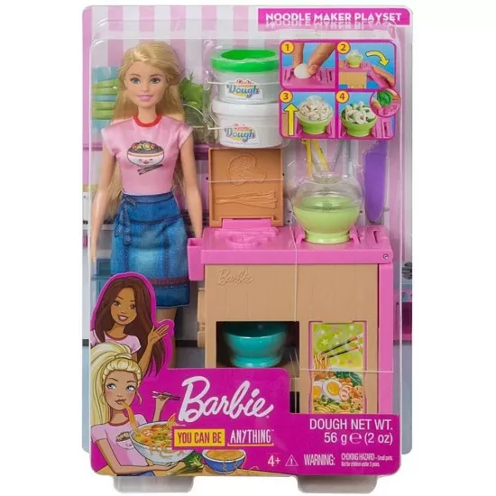 Set Barbie Mattel Cooking and Baking - Pregateste noodles cu papusa si accesorii Set Barbie Mattel Cooking and Baking - Pregateste noodles cu papusa si accesorii