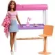 Set Barbie Mattel Estate - Birou cu pat supraetajat, papusa si accesorii