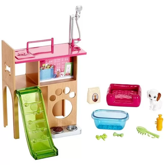 Set Barbie Mattel Estate - Cosmetica animale cu accesorii DVX50