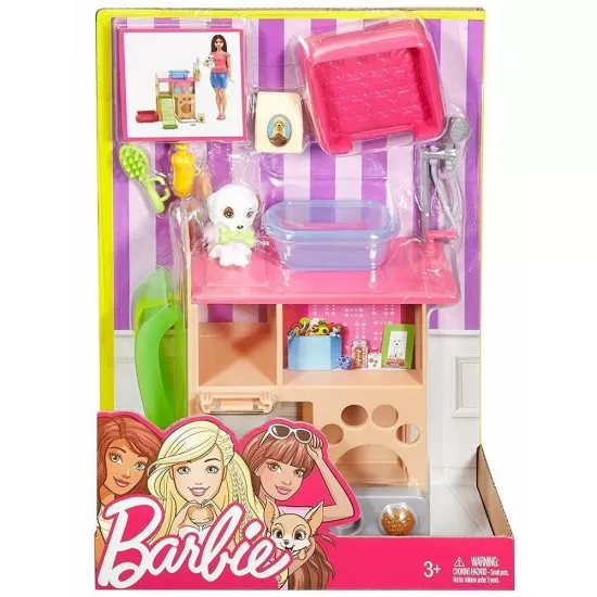 Set Barbie Mattel Estate - Cosmetica animale cu accesorii DVX50