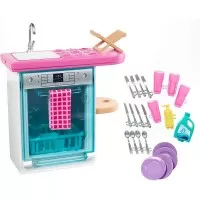 Set Barbie - Masina de spalat vase cu accesorii