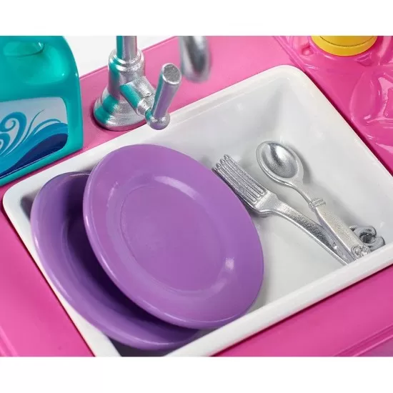 Set Barbie - Masina de spalat vase cu accesorii