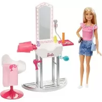 Set de joaca Barbie - Salon de infrumusetare cu papusa si accesorii